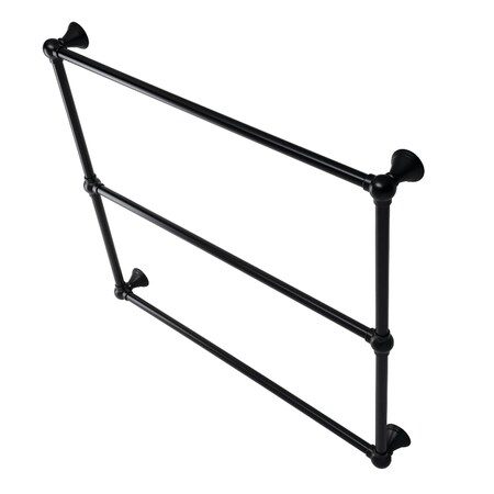 Kingston Brass DTC323619MB 36-Inch Wall Mount Towel Rack, Matte Black DTC323619MB